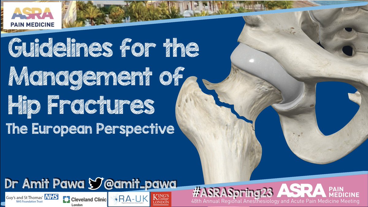 amit_pawa's tweet photo. So - Finally finished my @ASRA_Society #ASRASpring23 lecture on European Hip Fracture Guidelines! 

Thanks to @IainMoppett for his guidance! 

Come along to what promises to be a fabulous #RegionalAnesthesia #POCUS &amp; #Pain conference! 

https://t.co/bKEUxBf7Q0 https://t.co/X86jFgGyus