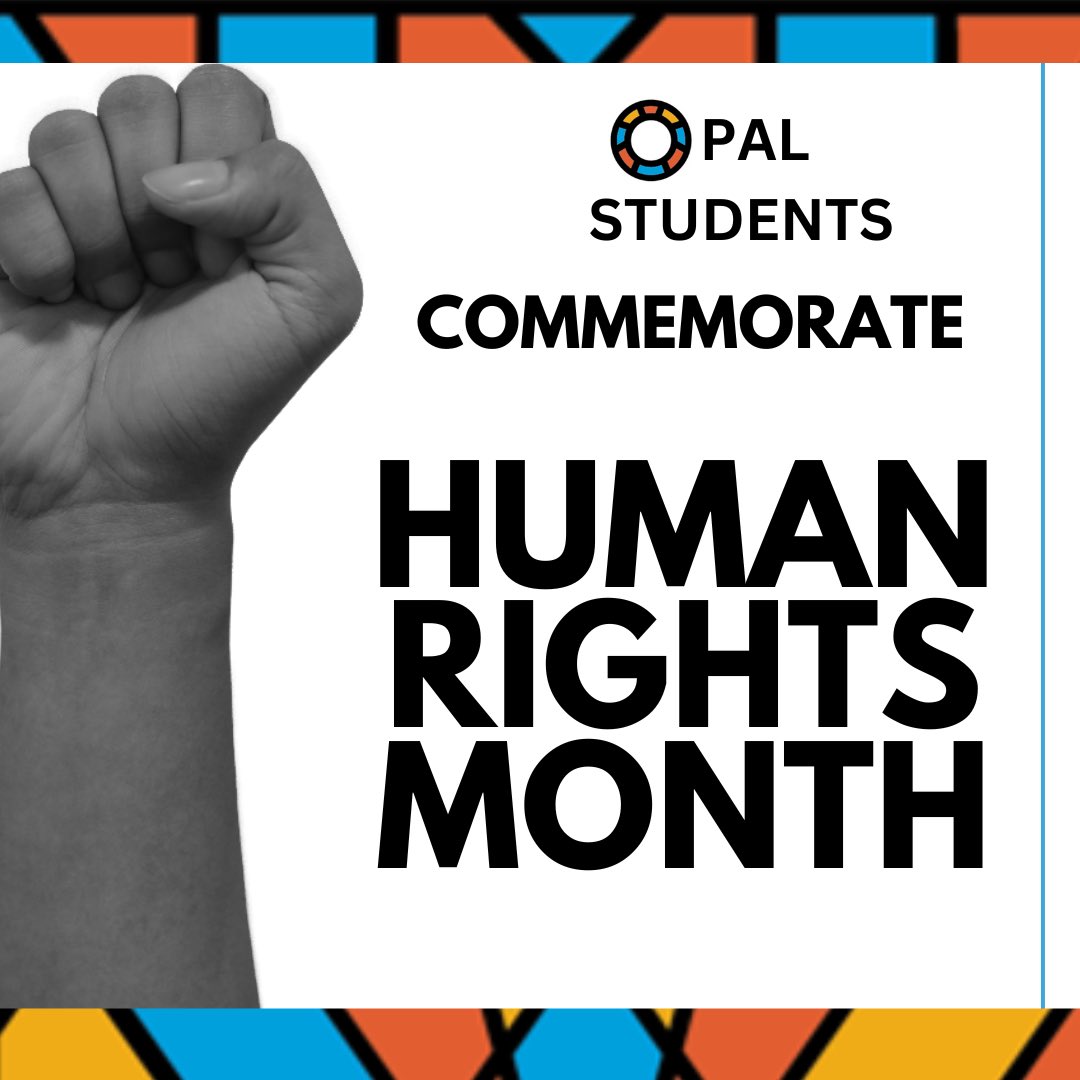 REMEMBER: Everyone has the right to an environment that is not harmful to their health or well-being and to have the environment protected, for the benefit of present and future generations, through reasonable legislative and other measures.

#OpalStudents 
#HumanRightsMonth