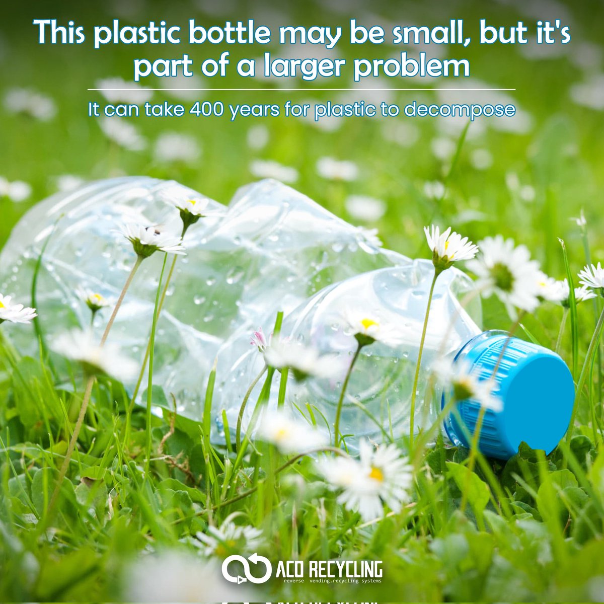 AcoRecycling's tweet image. This plastic bottle may be small, but it&apos;s part of a larger problem.  

It can take 400 years for plastic to decompose. Let&apos;s take action to reduce plastic waste and create a cleaner, more sustainable future. ♻️

#HighTechSolutionsforEnvironment #Фандомат  #RecylingMachine