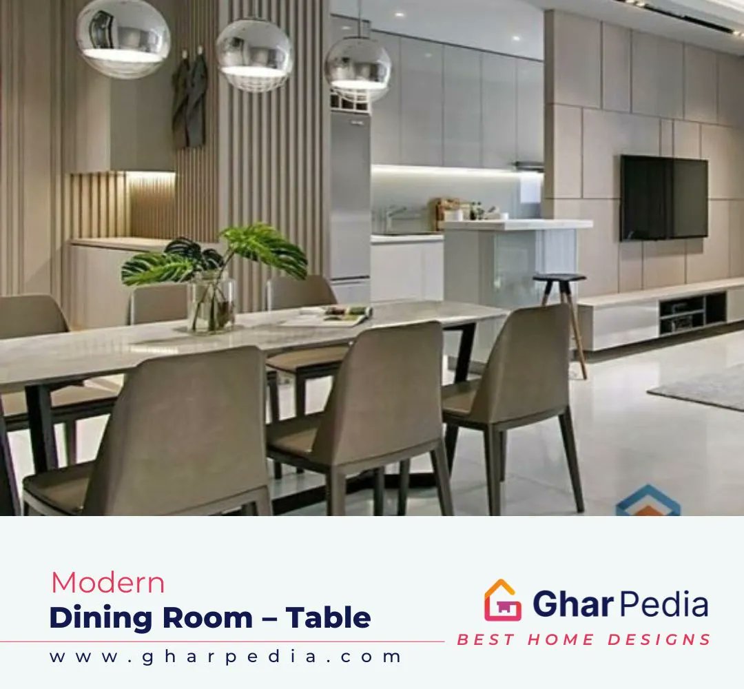 Gharpedia's tweet photo. Dinner Is Better When We Eat Together!β€οΈπ΄π½οΈ
Gharpedia presents A grey shiny dining area with a table overlooking a living area.
Reach us: https://t.co/1aeOQHC8Lm
Designer: DreamIntro
#gharpedia #besthomedesigns #diningset #furniture #diningtable #homedecor #homeset https://t.co/Vcdc5fkb3N