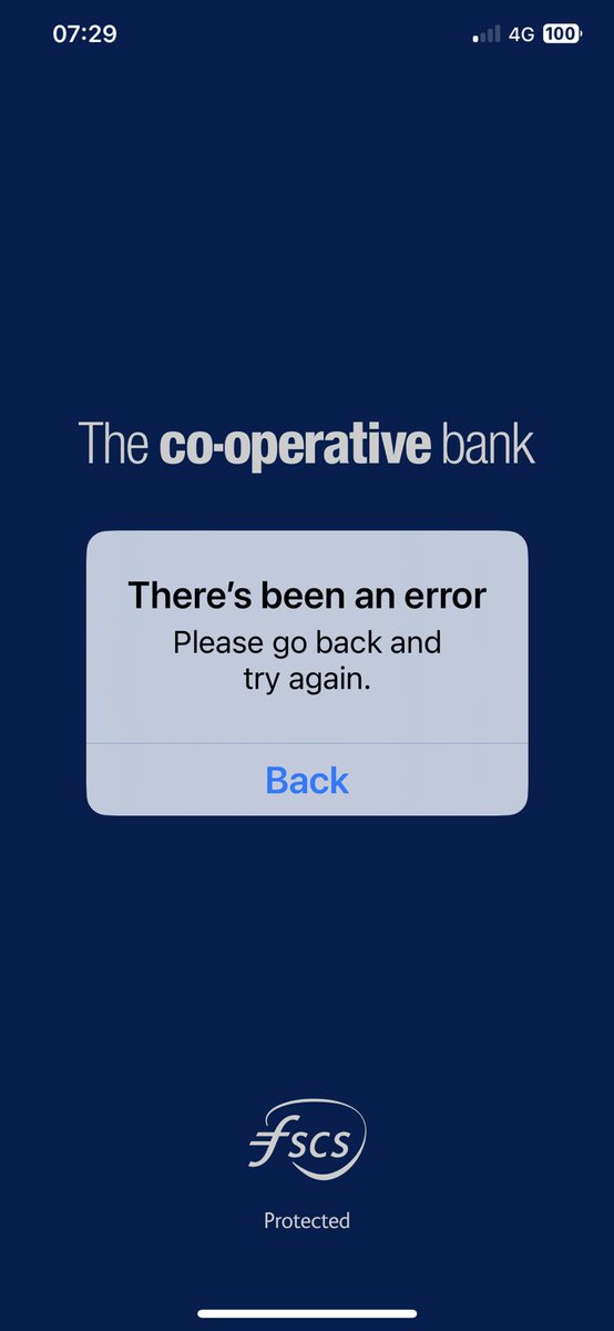 lissa1511's tweet photo. @CooperativeBank is your app down? Keeps saying something is wrong.. https://t.co/YS0Ia8ovdF