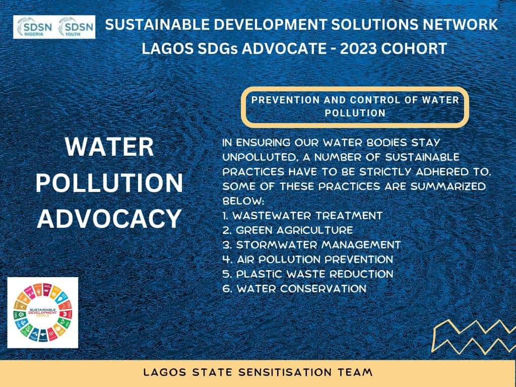 Day 3: Prevention and control of Water Pollution. It is our collective responsibility to ensure we do not engage in practices that directly or indirectly pollutes our water bodies. Let's use water judiciously, manage and dispose waste properly..