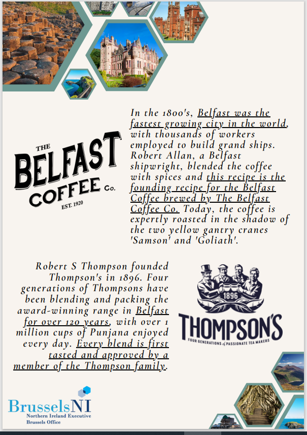 This morning <a href="/BrusselsNI/">NI in Europe</a> is looking forward to welcoming our friends to our annual Ulster Fry in celebration of St Patrick's Day 🥓🍳🍞☘️

Guests will enjoy a taste of Northern Ireland, thanks to NI producers <a href="/olivetreebakes/">olivetreebakes</a> <a href="/MeatMerchantMoi/">The Meat Merchant</a> <a href="/belfastcoffeeco/">BelfastCoffeeCo</a> <a href="/PunjanaTea/">Thompson's Family Tea</a>