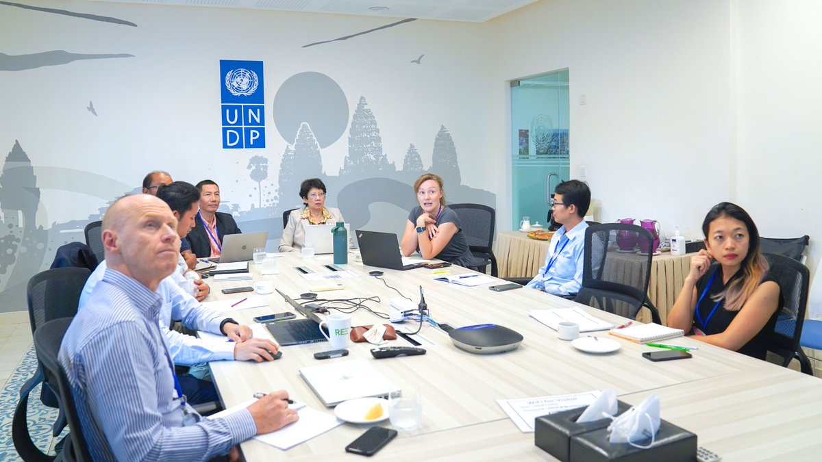 UNDPCambodia's tweet photo. .@UNDP is pleased to host the #energy sector coordination meeting of the #DevelopmentPartners based in #Cambodia to discuss their respective energy portfolios, complement each other’s work, and build synergies in accomplishing the targets set in 🇰🇭’s updated #NDCs and #LTS4CN. https://t.co/GfiEU5lIzq