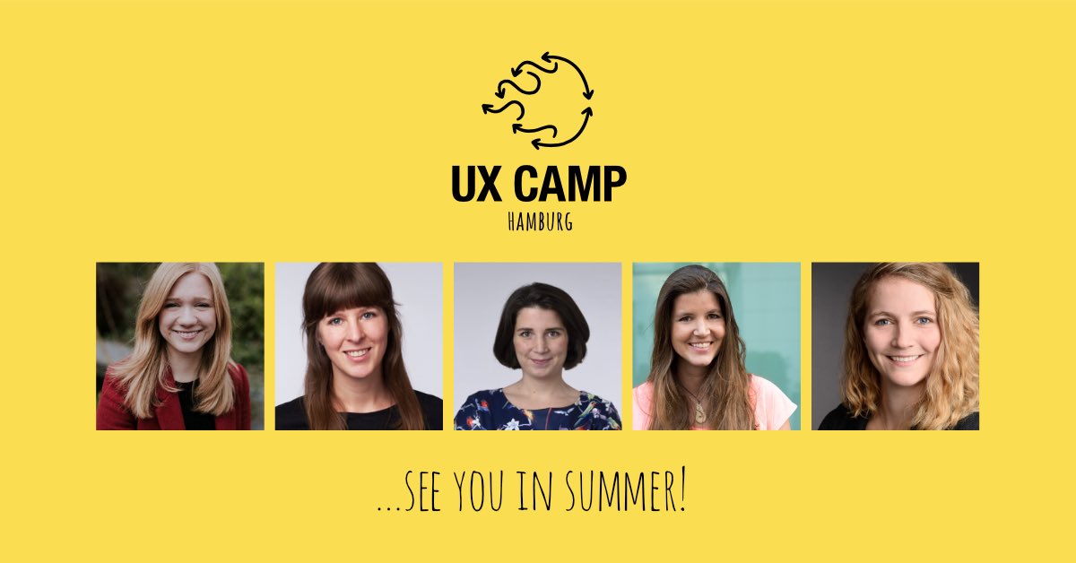 We‘re back…with a new gang! See you in August? 👀 Details soon - sign up to our newsletter over at uxcamphh.org