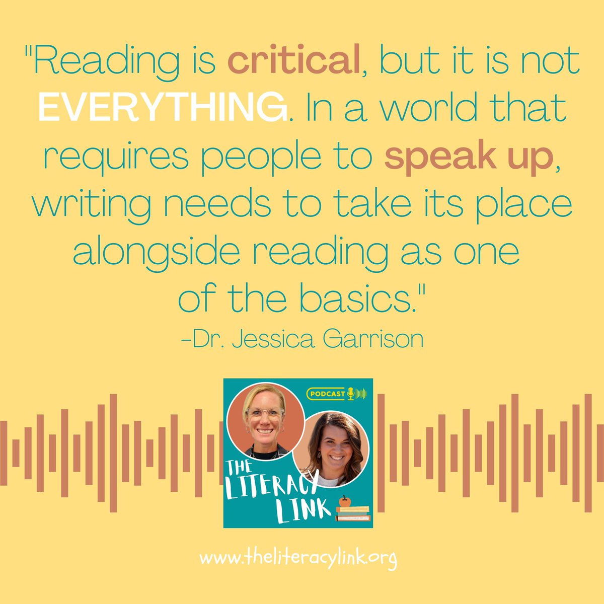 WRITE. EVERY. DAY! ✏️ 📓 ❤️

podcasts.apple.com/us/podcast/the…

@spotifyforpodcasters @applepodcasts #reading #writing #scienceofreading #sor #literacy #literacymatters #writingcommunity #writersworkshop #elementaryteacher #phonics #teacherlife