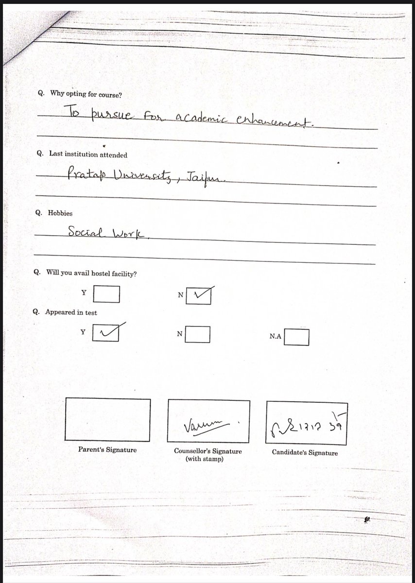 MahuaMoitra's tweet photo. Now finally see this. Hon’ble member in his PhD application to Pratap Uni makes NO mention of DU MBA degree &amp; instead miraculously has another MBA transcript from Pratap Uni itself from 2013-15!  Clearly loves collecting MBA degrees :-) - never know which one may work. https://t.co/HdzVg9Xahy