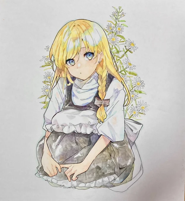 華と少女 