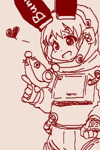 ちかごろのらくがき2スペースうさぎ 