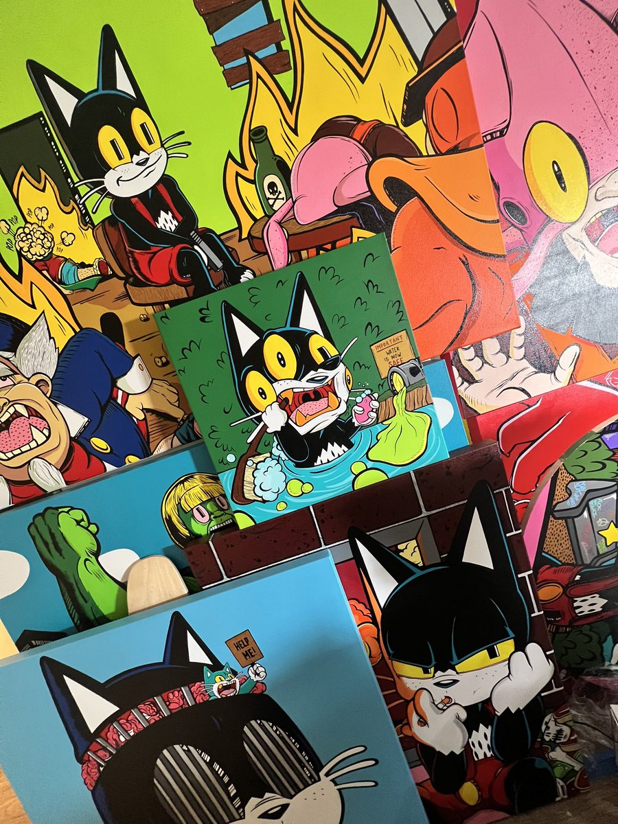 The new body of work is really impressive! Still debating whether to have in Los Angeles or Miami ?! Very controversial paintings