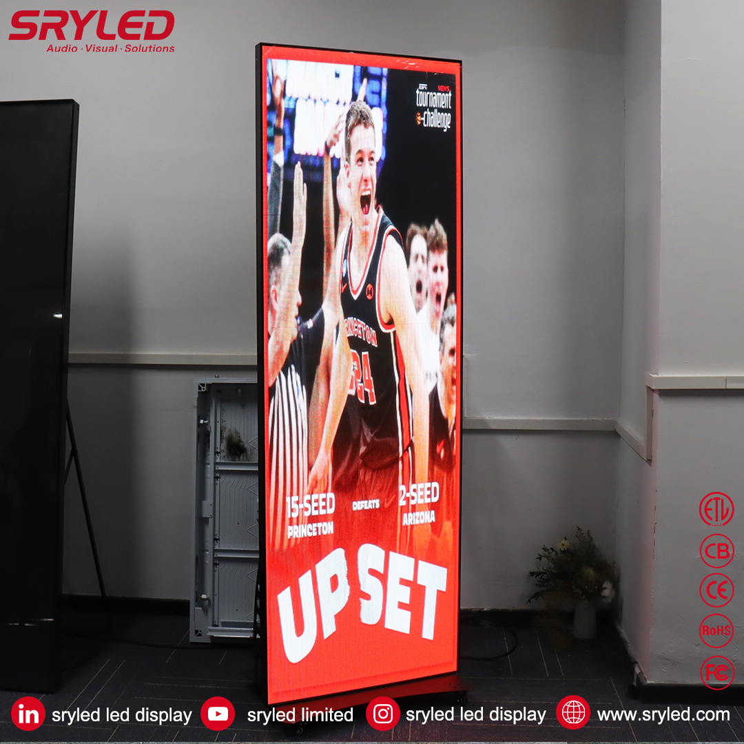 sryled's tweet image. Poster LED display：1.Plug &amp;amp; play  2.Front Maintenance 3.Various Installation Way 4.Seamless Splicing 5.Multiple Color Profile
👉sryled.com/poster-led-dis…
👉sryled.com
#SRYLED #leddisplay #PosterLEDdisplay #MarchMadness #Princeton #PRINCETONSHOCKS