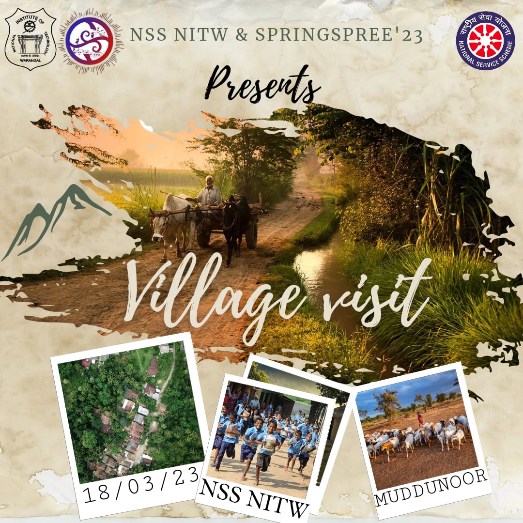 nss_nitw's tweet photo. NSS NITW and Spring Spree'23 takes you beyond the concrete jungles!!!
Date: 18th March 
Village : Muddunoor 
Embrace nature!! Embrace Countryside!! https://t.co/67UvaPyOoq