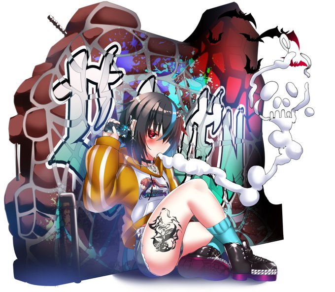 こちらでも改めまして、こちらの巾着袋のイラストを描かせていただきました https://t.co/qSQg9BCwpl 