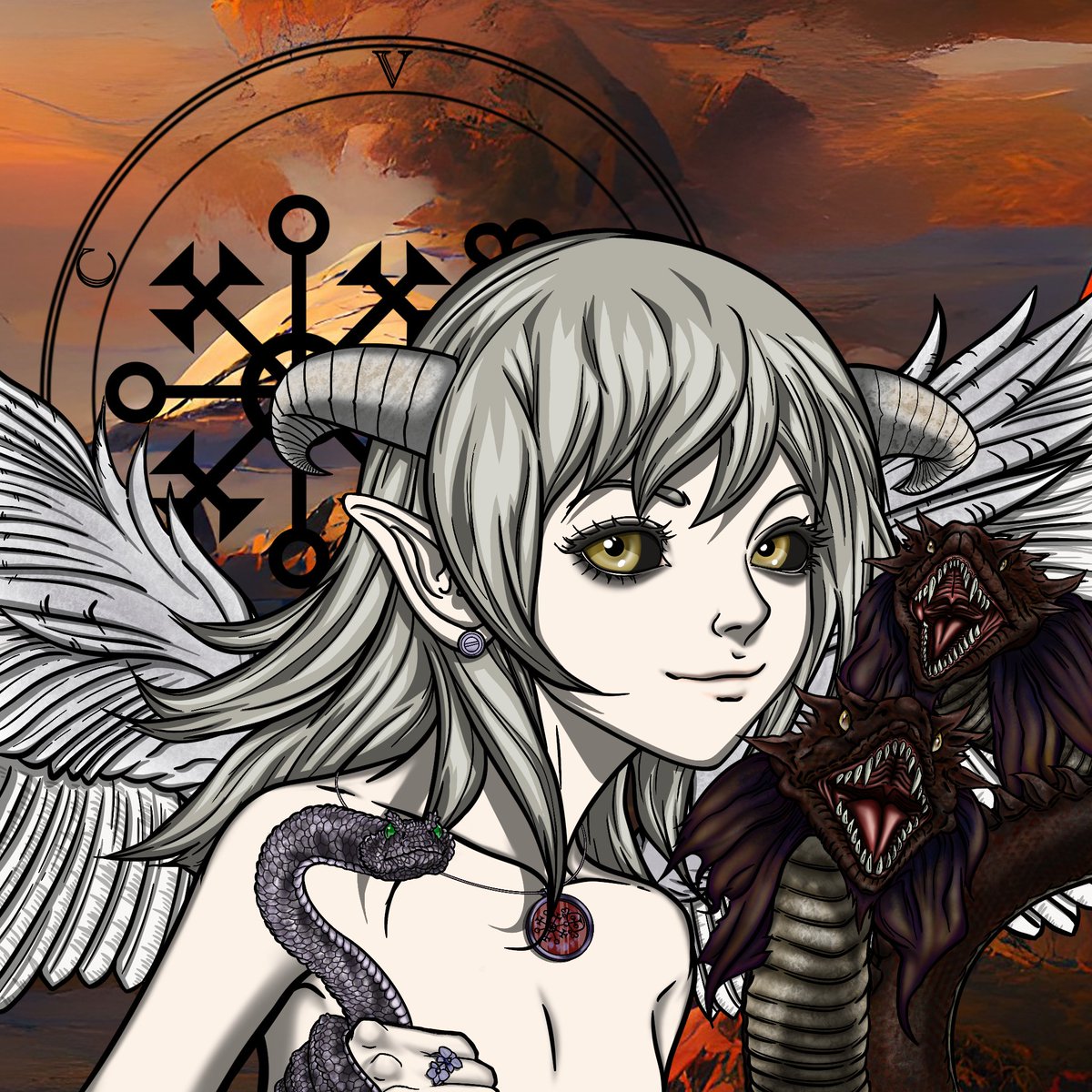 ArsGoetiaX's tweet image. 👹 New Summoning 62/72👹 

Valac

On 🔔 !

Summon Valac with Ethereum, storax and white candles during the night 🕯️🌿👻😈

👇🏻 NFT
opensea.io/assets/ethereu…

👇🏻 Collection
opensea.io/collection/ars…

#arsgoetiax #NFTs #NFTCommunity #NFTCommunitys