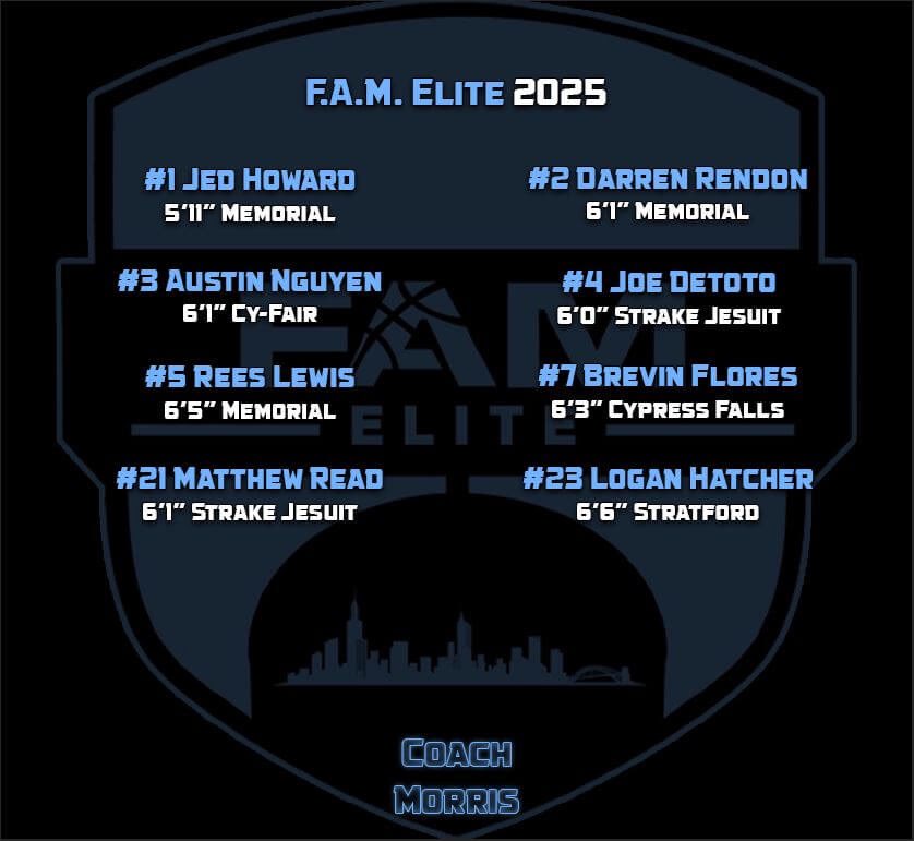 Let’s go @FAMELITE1. Looking forward to the AAU season.