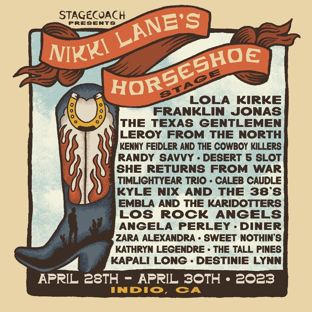 @PlogixGallery @LosRockAngels is PLAYING @stagecoach  this year!  @LosRockAngels will be playing on the HORSESHOE Stage part of @nikkilane77 @stagestopmarketplace on Sunday April 30 time TBA. We @citylou21 @pskaufman continued on Instagram