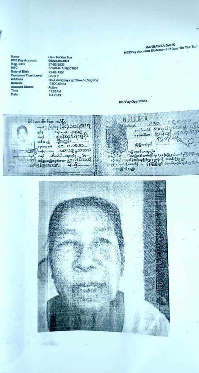 TheChindwin's tweet photo. A 72-year-old woman has been arrested by the junta regime in Myanmar for allegedly registering her grandchildren in FOEIM (Free Online Educational Institution Myanmar), an educational service provided by the National Unity Government. https://t.co/nJPY9YIgXS