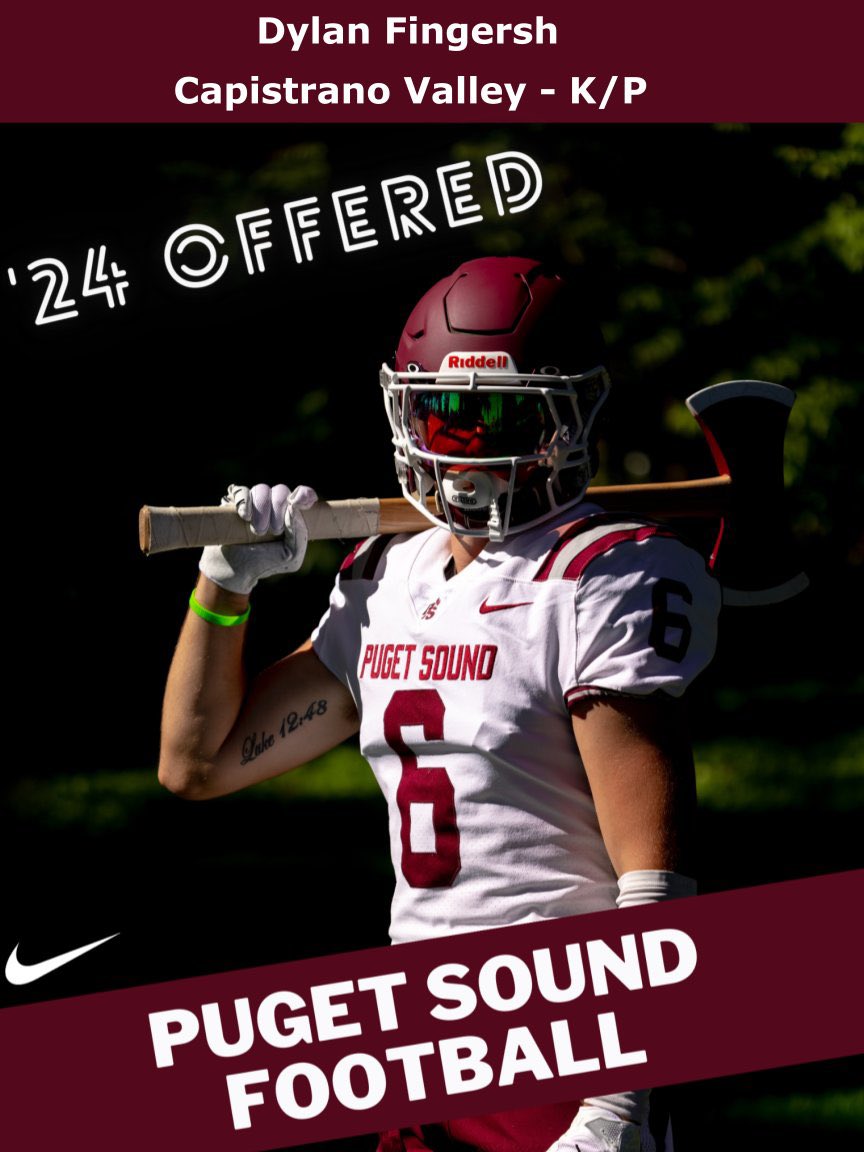 Super excited to have earned my second offer from The University of Puget Sound after a great conversation with @jeffthomas4! 

#LoggerUp

@P_S_football @PSLoggers @capofootball @CoachSeanCurtis @Chris_Sailer @westcoastkick