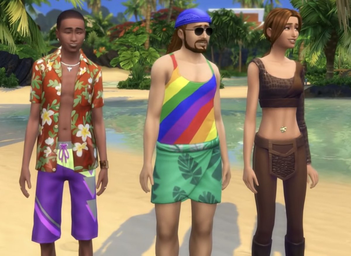 Fun fact: If you sim gets suntanned/sunburnt in The Sims 4 Island