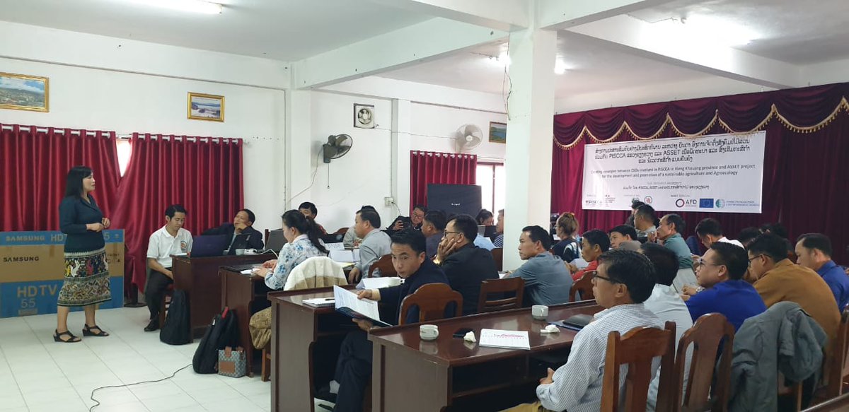 ASSETProjectSEA's tweet photo. 16/03/2023, 6 of the 11 CSOs beneficiaries of the PISCCA Program of the French Embassy in Laos and #ASSETproject Laos Team exchanged during one day workshop in #XiengKhouang Province https://t.co/q7g1Bkwxod