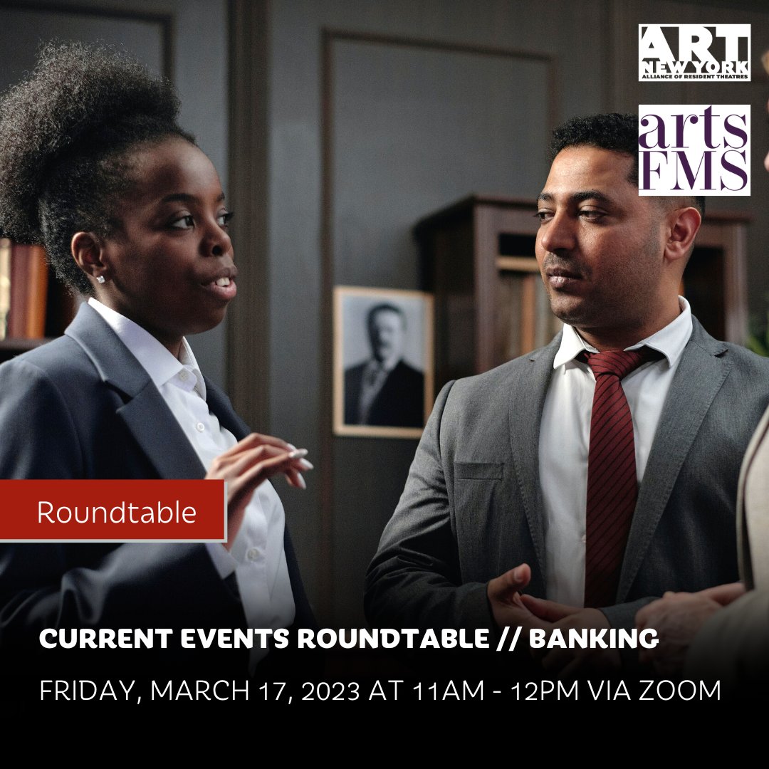 artny72's tweet photo. Happening soon - our Roundtable for managing bank closures. Join us from 11 am-12 pm, with our partners at Arts FMS. Click the link in our bio to register for this Zoom discussion about managing bank closures. https://t.co/krh5rXOsFt