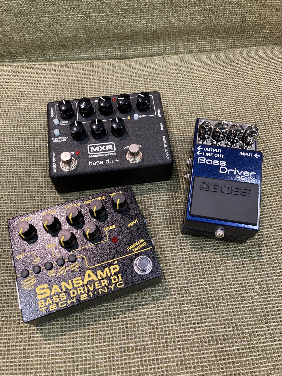 apollonmusic's tweet photo. 【新潟店】なんだかんだでベース用プリは
MXR M80 SANSAMPの2強でしょうか。
そこに最近だとBOSS BB1Xもおススメです。
#MXR #Tech21 #M80 #BOSS #BB1X #BassDI #BassDriver https://t.co/Op0CDCWmKG