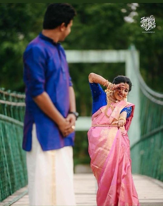 A Woman Posing in a Saree · Free Stock Photo