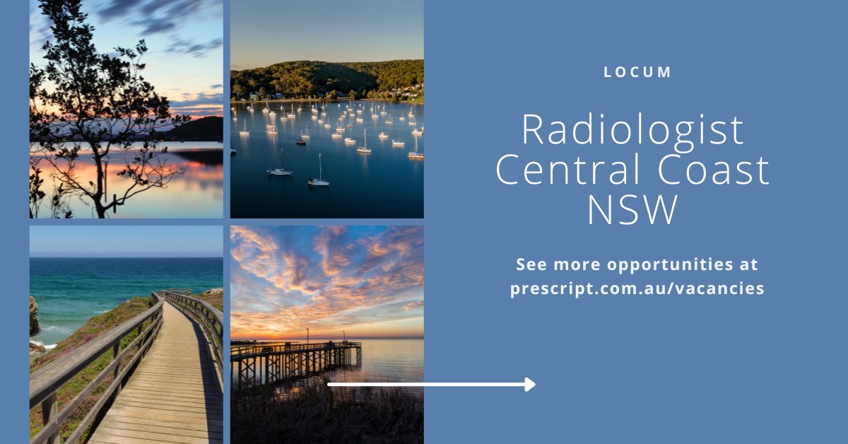 Radiologists - How does a locum role on the beautiful Central Coast of NSW sound? This is the perfect opportunity for you to work at this fantastic location.

prescript.com.au/prescriptblog/… 

#radiologist #radiology #doctor #medicalimaging #franzcr #ranzcr #healthcare #healthservice