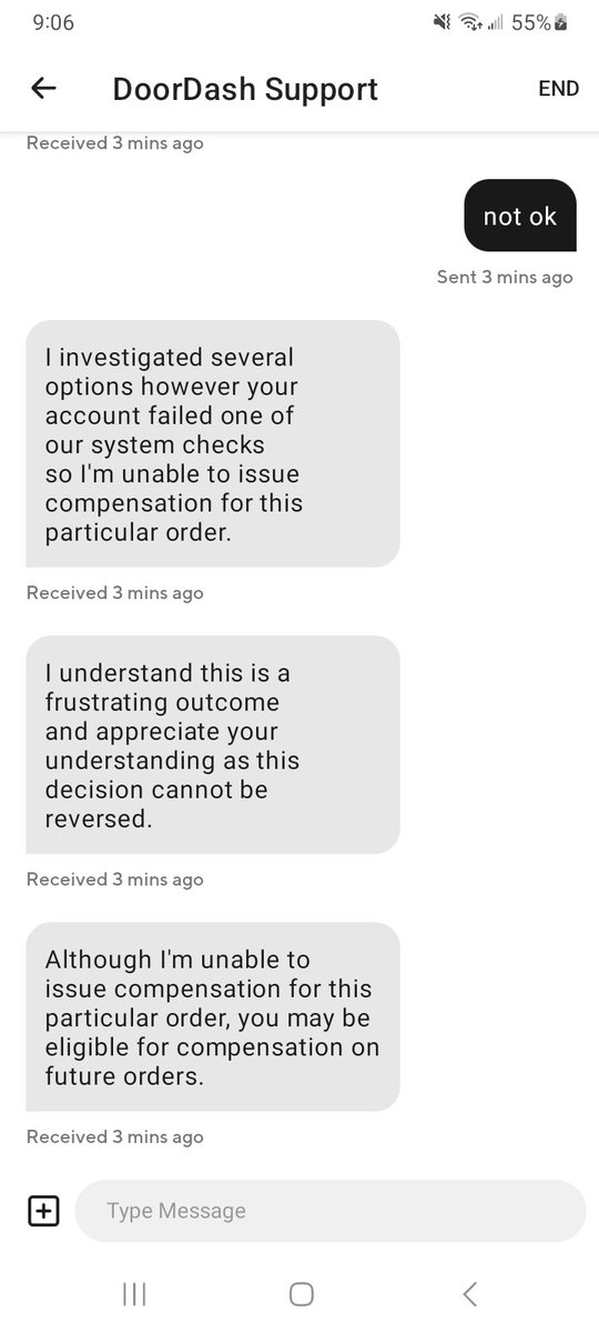 v_vae69vae's tweet photo. @DoorDash @IAmFuryTV Ur able 2 for future orders expect 4 the 1 paid 4 n never got y would I allow future orders I did not agree on paying 4 this nonsense response I want wat I paid 4 not a refund but simply wat I paid 4 this is a half sendinG company https://t.co/9aOmEkjO8b