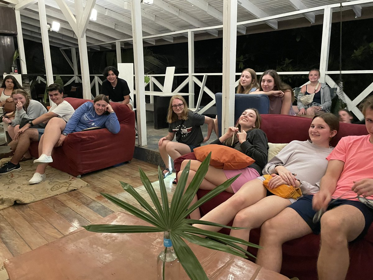 Dinner, dancing and Tuk Tuk rides before evening prayer. We are soaking up every bit of Costa Rica that we can. #SaintsAbroad