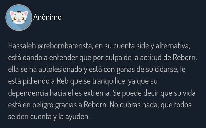 c1nna_moon's tweet photo. Ahora se están agarrando del suic*** para llamar la atención o q vrga ya parece moda o pandemia dejen de jugar con eso q ya van como 3 ñeñes q he visto decir lo mismo en sus cuentas wtf https://t.co/Mu2ZwBSaKQ