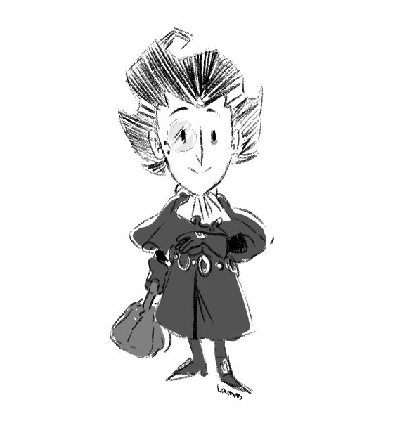ferntwig's tweet photo. Older sketch of the best boy in his Victorian skin in honor of his rework #dst #DontStarve #DontStarveTogether https://t.co/FBKFVpjS9B