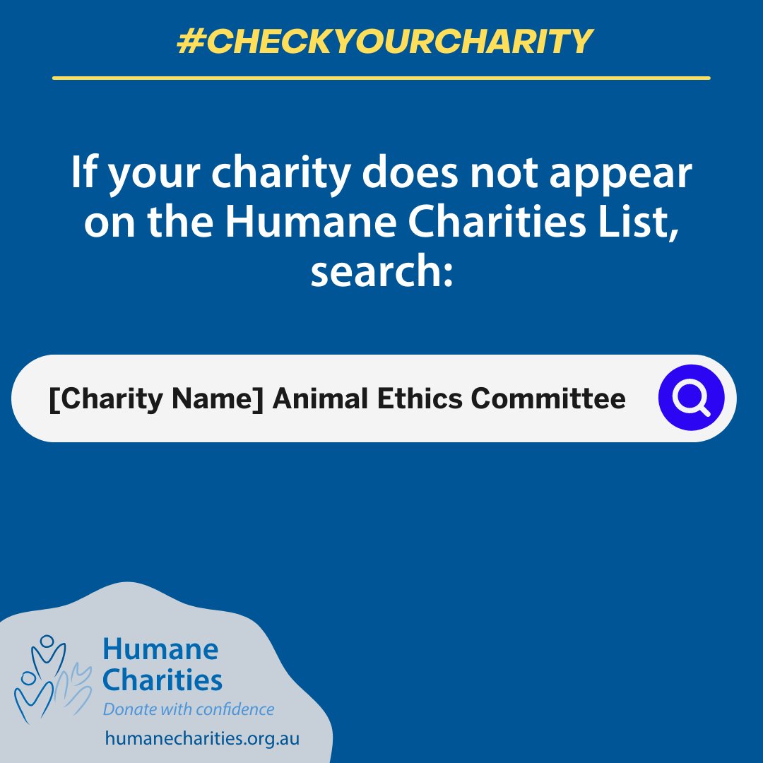 HumaneCharities's tweet image. A handy way to find out if an organisation or charity uses animals in their research is to keep an eye out for details of their ‘Animal Ethics Committee’. Basically, if they were not using animals, they would not need the committee. #checkyourcharity