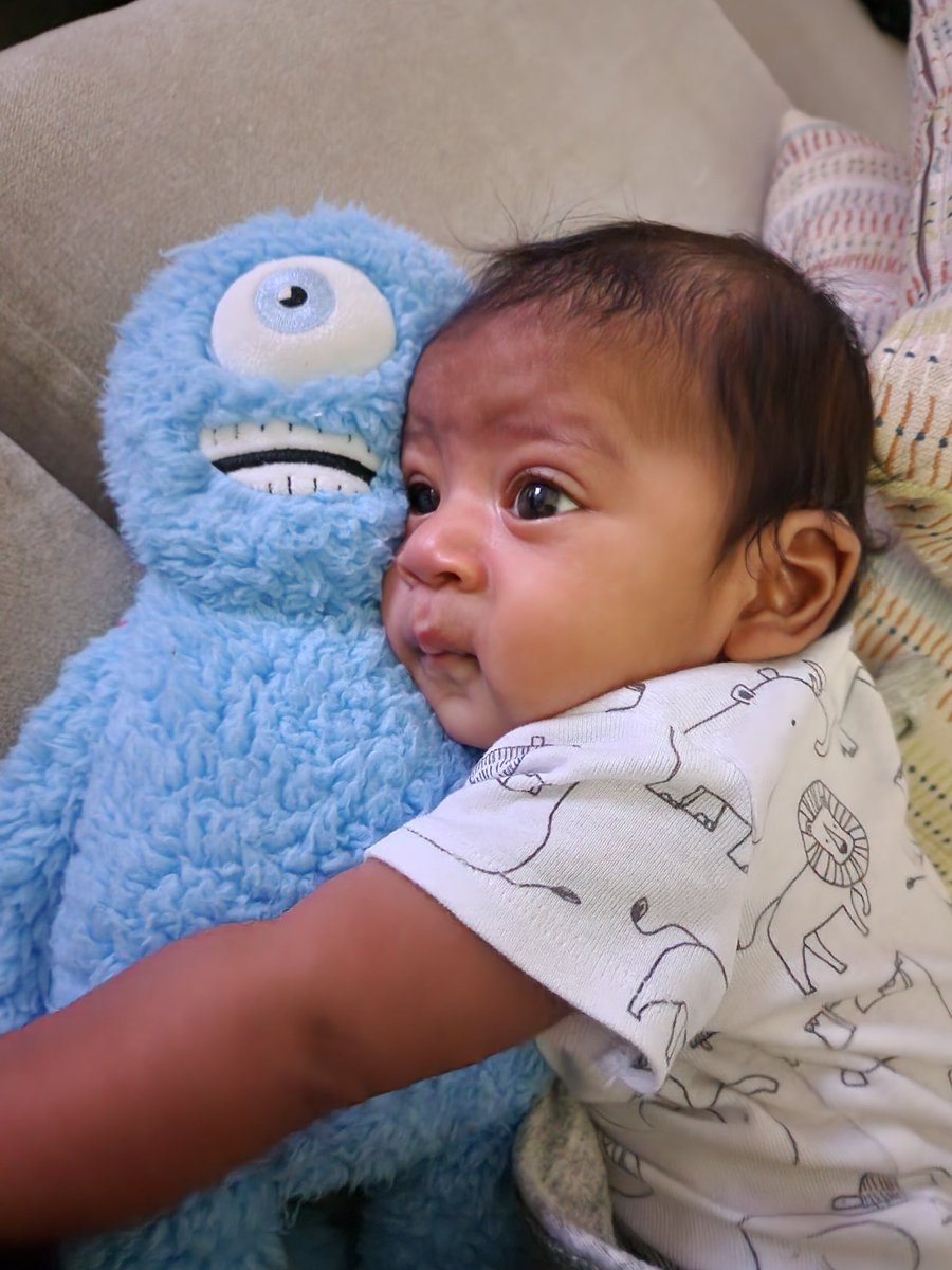guttamanpopa's tweet photo. My son got his @SnuggleBudsNFTs and he is loving it 

Big shoutout 2 @JellyTrading we appreciate you the bear is so soft 
I love the whole concept you are a genius https://t.co/M1DmpX89vF