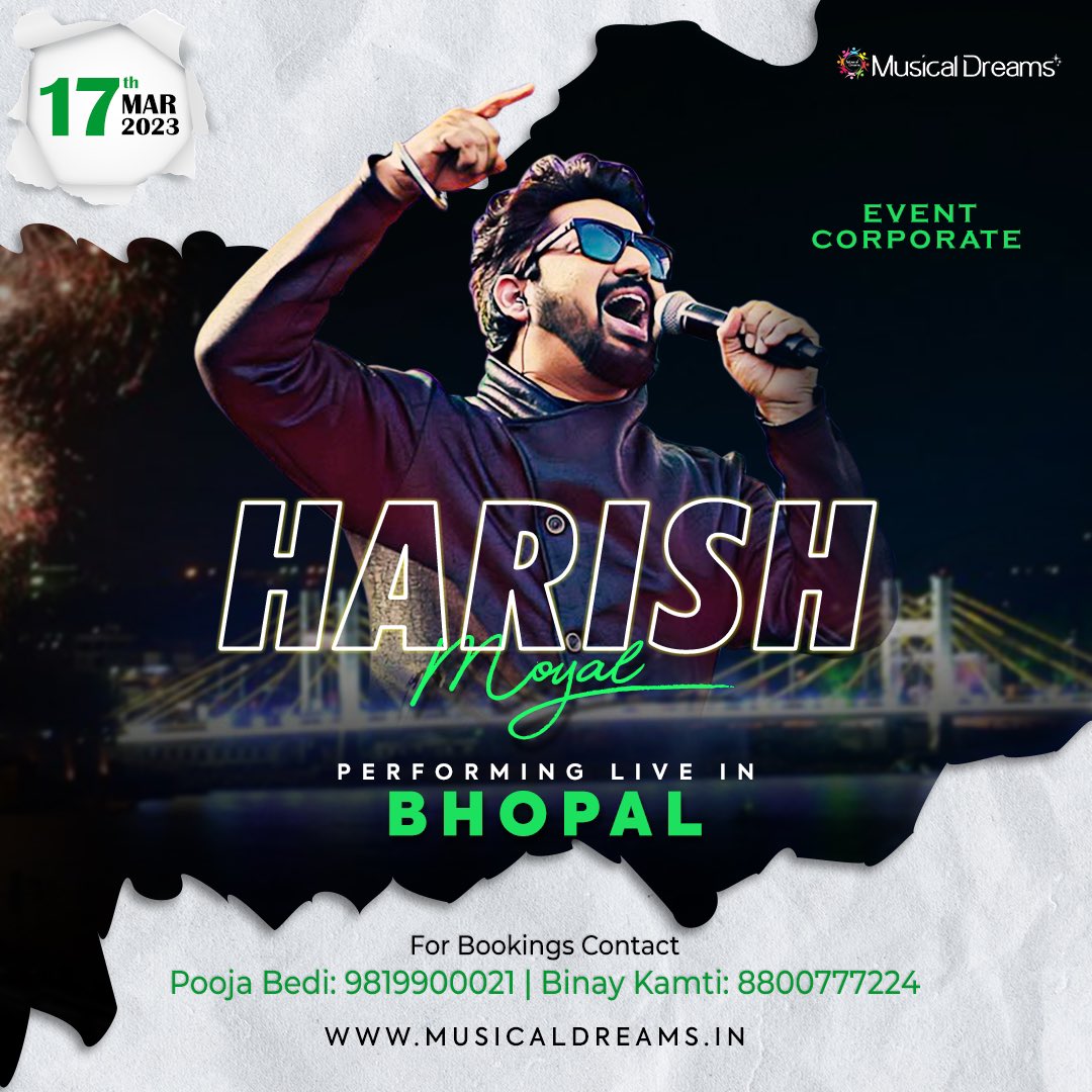 harishmoyal's tweet photo. Tonight Live In Bhopal- City of Lakes…

#harishmoyal #liveshow #liveband #livesingers #livemusicians #liveevent #corporateshow #corporateevent #teamhm #hmlive #hm https://t.co/KOVW8FZ1Wx