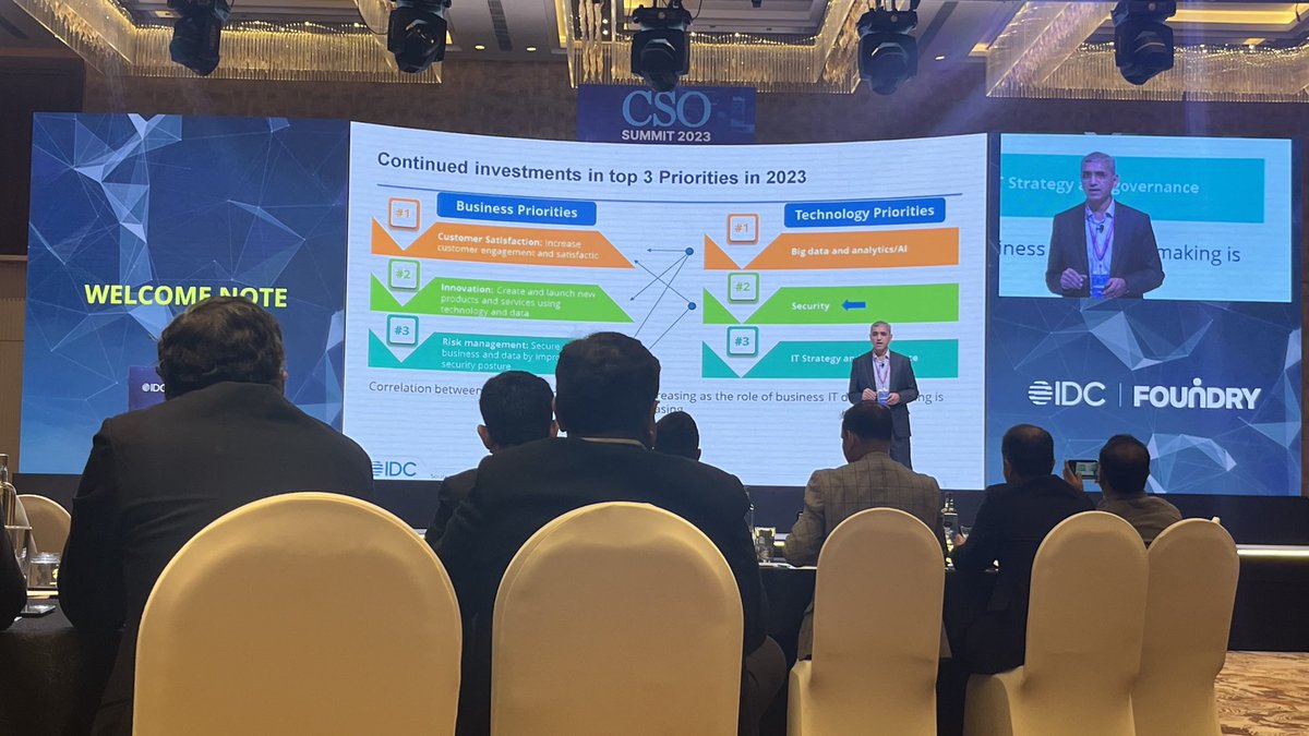 Nantharam's tweet image. CSO Summit 2023 is just started. 
#CSOSummit2023