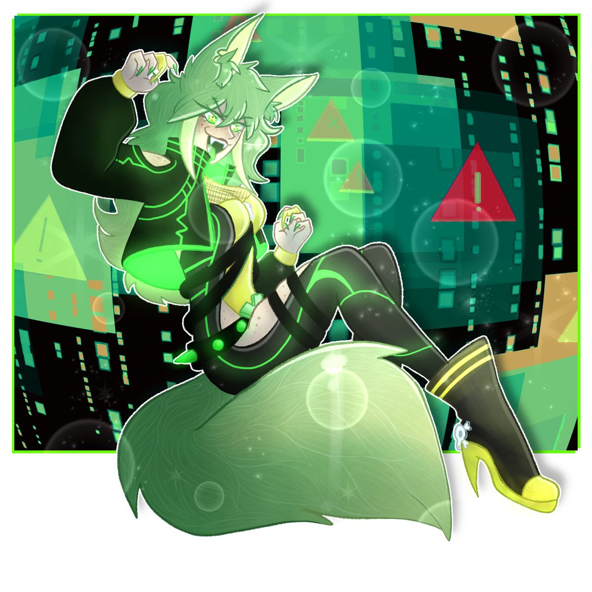 xXMavdog7Xx's tweet photo. As an apology for the month without any content, I want to show off one of the seven characters Rice and I created.

Say hello the Velvet, the virus fox!
#MavdogArt https://t.co/yd0pzPqz91