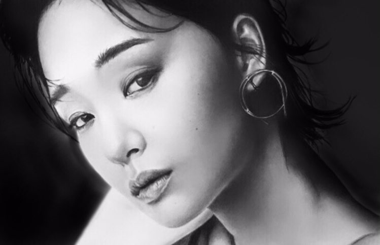 ittsan2's tweet photo. 過去の作品✨
剛力彩芽さんを中心に美人画を描いております✍🏻 https://t.co/tumifubaB0