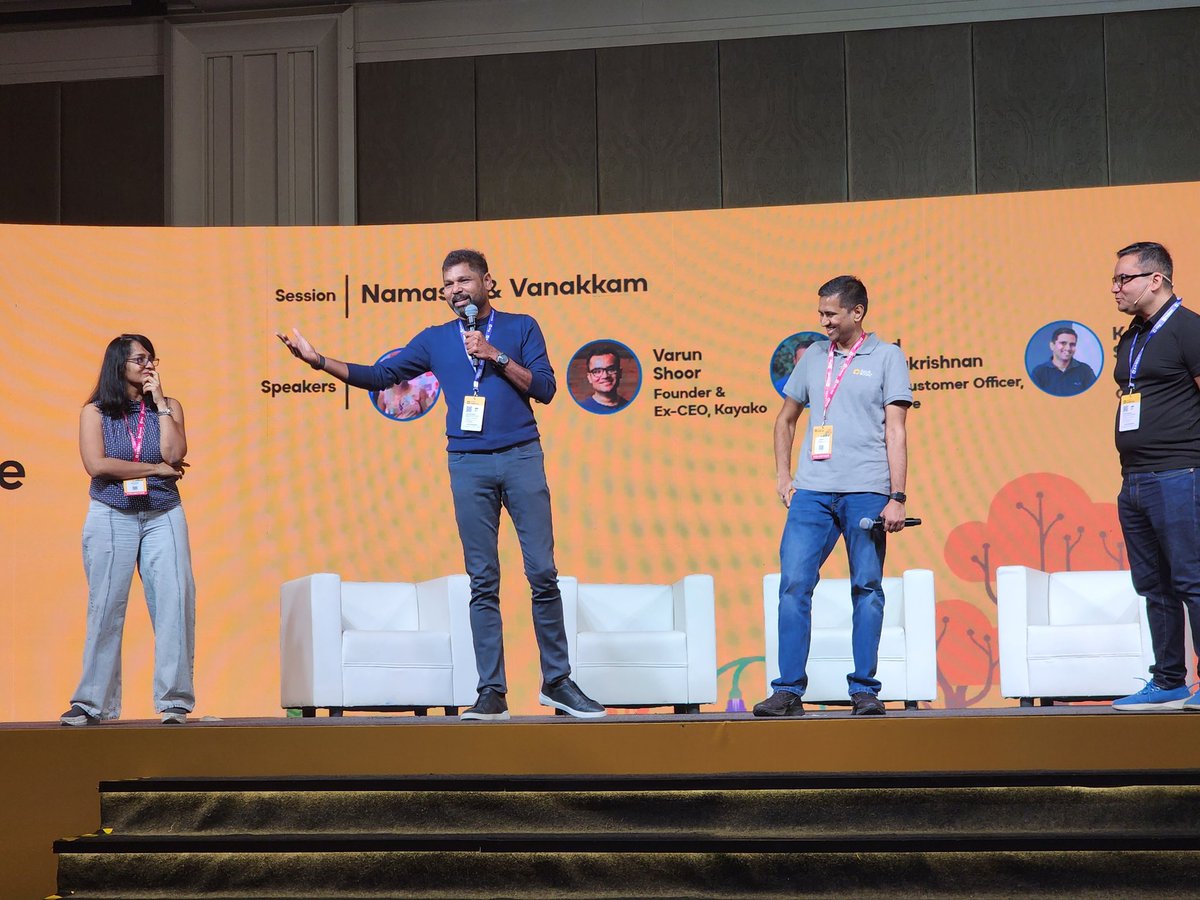 Amazing Start of #SaaSBOOMi by Super SaaS star <a href="/mrgirish/">Girish Mathrubootham</a> 

#Chennai
