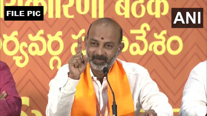 ANI's tweet photo. This is the first time in the history of Telangana that the BJP won the MLC seat in the Teachers' constituency. This election proves strong anti-incumbency against the BRS, especially among government employees and the educated sections. This election has set the mood for the Assembly elections in November: Telangana BJP President Bandi Sanjay