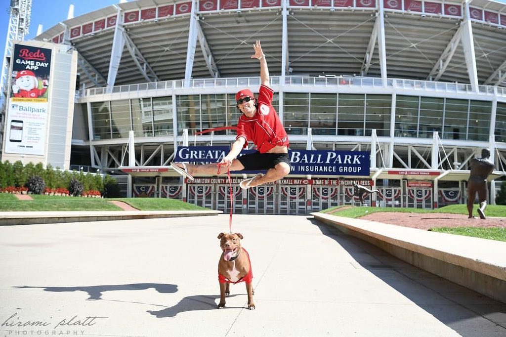 Leaping into the weekend 

@hiromiplattphotography 
Dancer Cervilio Amador &amp; Koal

Dancers Love Dogs ♥️