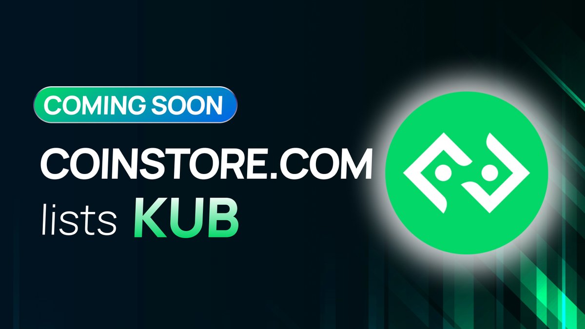 CoinstoreExc's tweet photo. 🚀NEW TOKEN COMING SOON TO COINSTORE

Welcome the @bitkubchain token $KUB coming.
 
👀Watch this space to learn more about the project👇👇👇

🌏 Website: https://t.co/fVbaDEi976  
👫 Telegram: https://t.co/EVTpkVP1Lt  

#Coinstore #KUB #cryptocard #Crypto https://t.co/e36Gngu30E