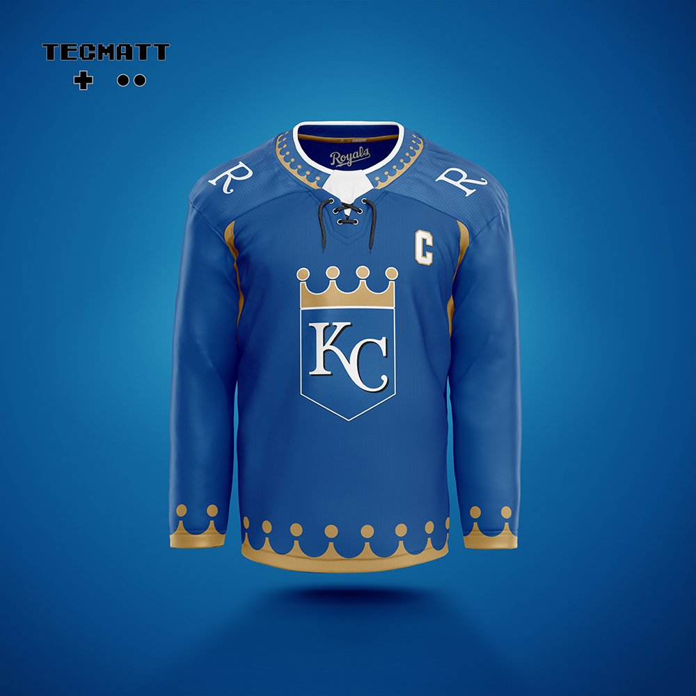 MLB teams with hockey jerseys: Kansas City Royals

#KC #Royals #RoyalsBaseball