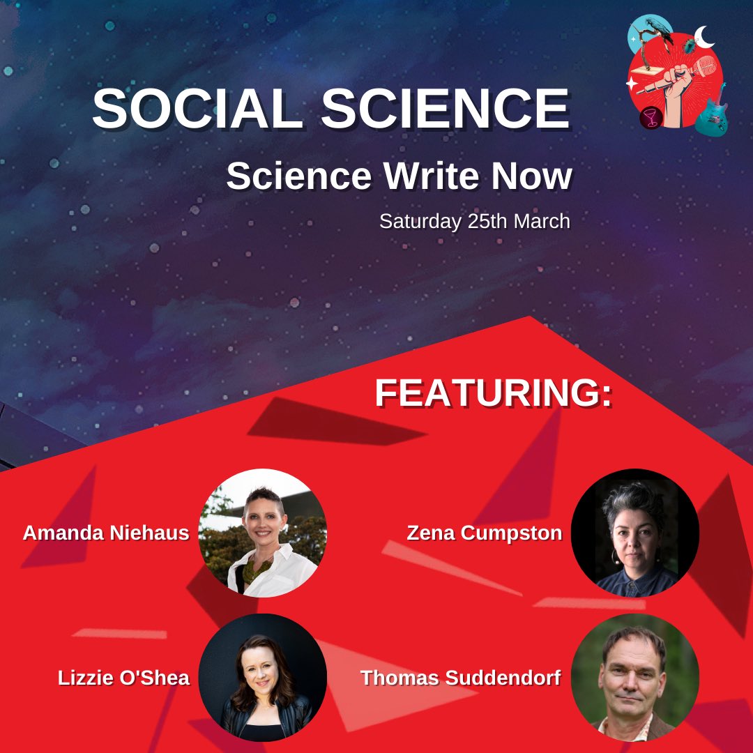 Amanda Niehaus (@amandacniehaus) on Twitter photo Join me on Sat 25th March at <a href="/WSFBrisbane/">World Science Festival Brisbane</a> for Science Write Now featuring Zena Cumpston, Lizzie O’Shea, and Thomas Suddendorf. We’ll be chatting about their recent books and science in the world! Book now and get 20% off with the promocode WSFBGUEST23. #WSFB2023 <a href="/sciwritenow/">Science Write Now</a> Join me on Sat 25th March at <a href="/WSFBrisbane/">World Science Festival Brisbane</a> for Science Write Now featuring Zena Cumpston, Lizzie O’Shea, and Thomas Suddendorf. We’ll be chatting about their recent books and science in the world! Book now and get 20% off with the promocode WSFBGUEST23. #WSFB2023 <a href="/sciwritenow/">Science Write Now</a>