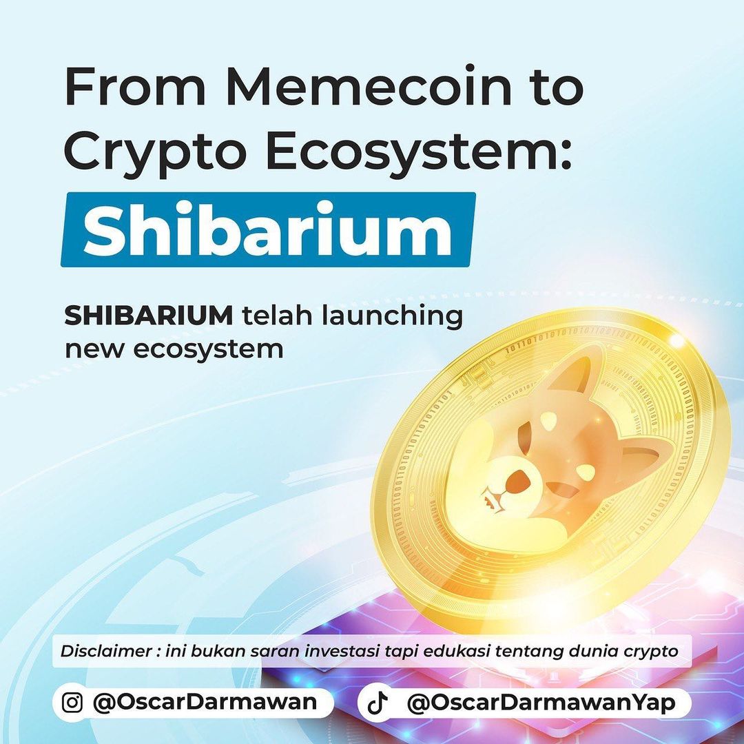 OscarDarmawan's tweet photo. Shibarium, berawal dari meme coin bangun blockchain untuk dorong ekosistem. 

Semoga akan ada lebih banyak inovasi sehingga bisa menjawab tantangan yang sering dihadapi para developer dan dapat memperbanyak adopsi.

#oscardarmawan #Shibarium #SHIBARMY https://t.co/6Crf3giSsm