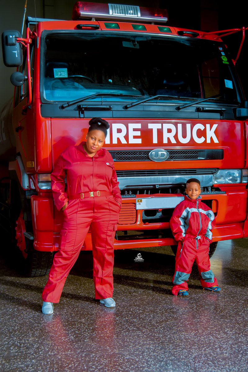 NanaMalaika3's tweet photo. So every year I give my son a chance to choose his birthday theme and this year he chose FIRE 🔥.because he wants to be a firefighter 👩‍🚒. Say less my son, mummy will always be here for you. Happy 5th birthday My Love 😍 
Mother&amp;Son firefighters🚒 👨‍🚒 @MumClimate  @parents_4future https://t.co/iZZ1vMDCHn