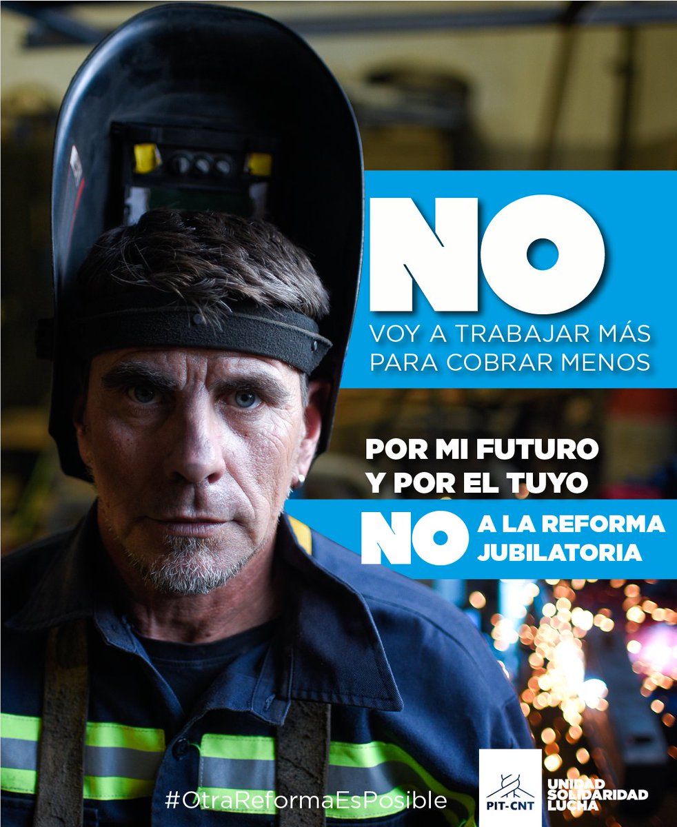 Hay que evitar que se vote a las apuradas como el gobierno nacional pretende concretarlo a fin de mes.
Hoy sabemos que el tema de la reforma jubilatoria aún no llega a la totalidad de la población que va a estar afectada.

Por mi futuro y por el tuyo
NO A LA REFORMA JUBILATORIA❗