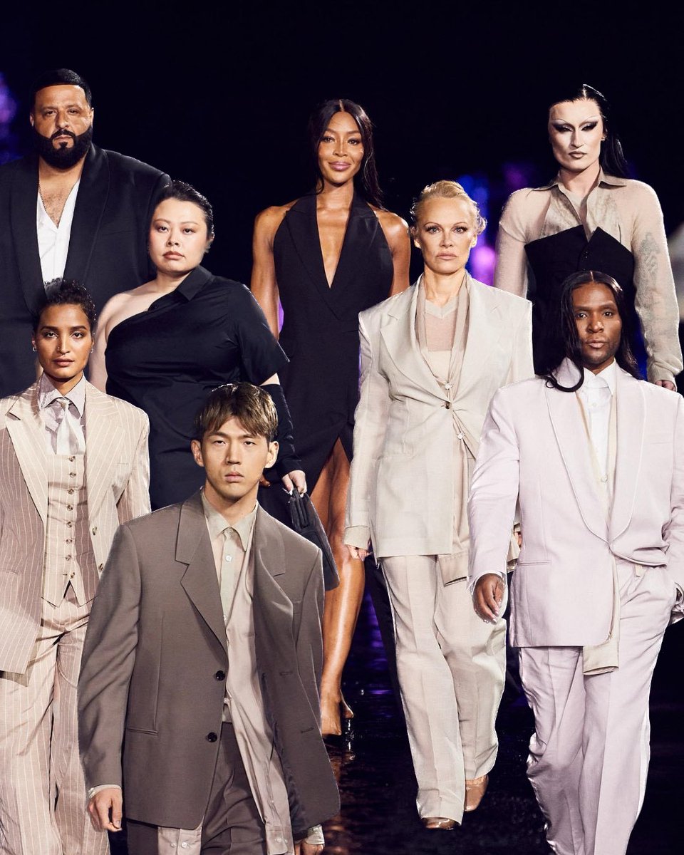 The BOSS Miami Fashion Show squad 
#NaomiCampbell, #DJKhaled, #PamelaAnderson, #LawRoach, #IndyaMoore, #KhabyLame, #NaomiWatanAbe, #Gottmik, #CandiceSwanepoel, #GraceElizabeth and #BigMatthew #BeYourOwnBOSS #BOSS