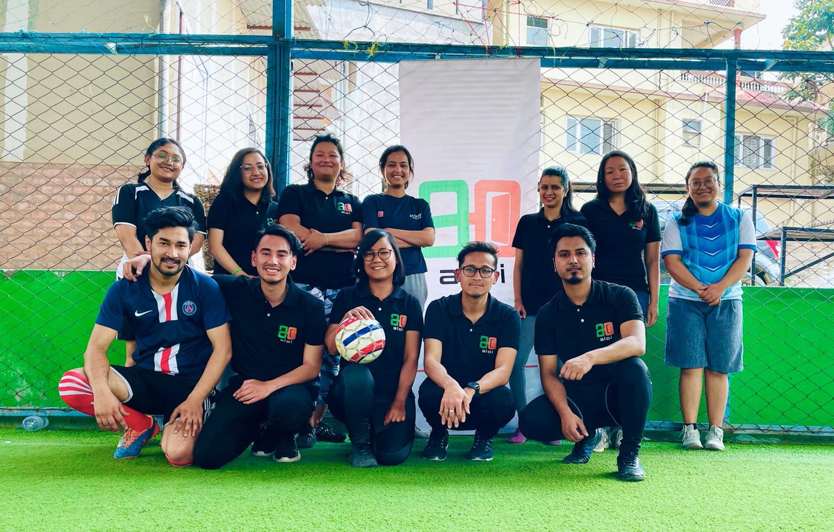 aloi_global's tweet photo. Bringing the Aloi family together for a fun-filled futsal tournament to celebrate our 5th anniversary 🎉⚽️ 
#AloiTurns5 #Aloi5thAnniversary #FutsalTournament #CelebratingTogether #TeamBuilding #EmployeeEngagement #FunAtWork #AloiCompanyCulture #GrowingStrongerTogether https://t.co/vnDydlO8f1