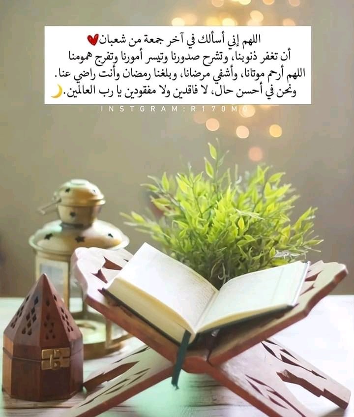 ZinebZouba2's tweet photo. اللهم صل؏ سيدنا محمد ﷺ 
اللهم إنها آخر جمعة في شهر شعبان 
ورائحه رمضان بدأت تفوح بالأفق
اللهم بلغنا رمضان أنا وجميع أحبتي 
اللهم إنا نسألك في  الجمعه أن تشفي كل مريض وترحم كل ميت وان تشرح صدورنا وتيسر أمورناوأن تجعل يوم الجمعة فرج لكل صابرواستجابه لكل دعاء يارب🤲🏻
جمعة مباركة 💕 https://t.co/BOCrIxX6N0